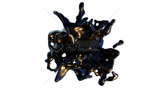 飞溅的黑色液体像油三维渲染电脑生成的背景创意飞溅的黑色液体像油三维渲染电脑生成的背景创意图片