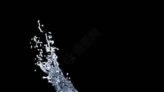 纯净透明的水流3D使计算机产生背景纯透明的水流3d使计算机产生背景背景图片