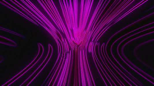 大量垂直条纹在光滑的弯曲中闪烁抽象计算机生成背景3D翻接许多垂直的线条在光滑弯曲中闪烁翻接图片