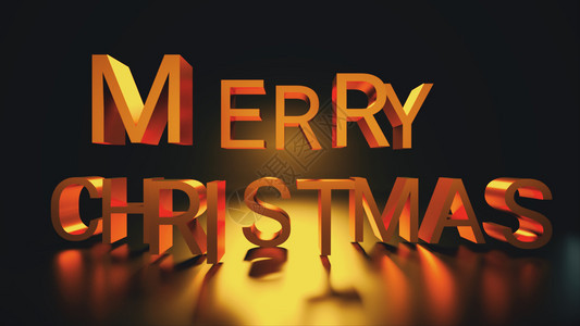 圣诞快乐黄金资本文3D背景计算机为假日设生成的文字圣诞快乐计算机为假日设生成的文字图片