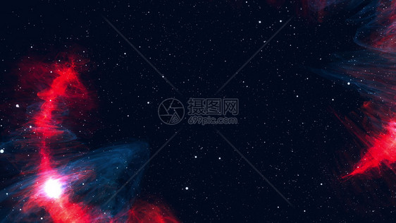 计算机生成了多彩空间背景螺旋星云恒和发光系3D转换螺旋星云恒和系转换图片