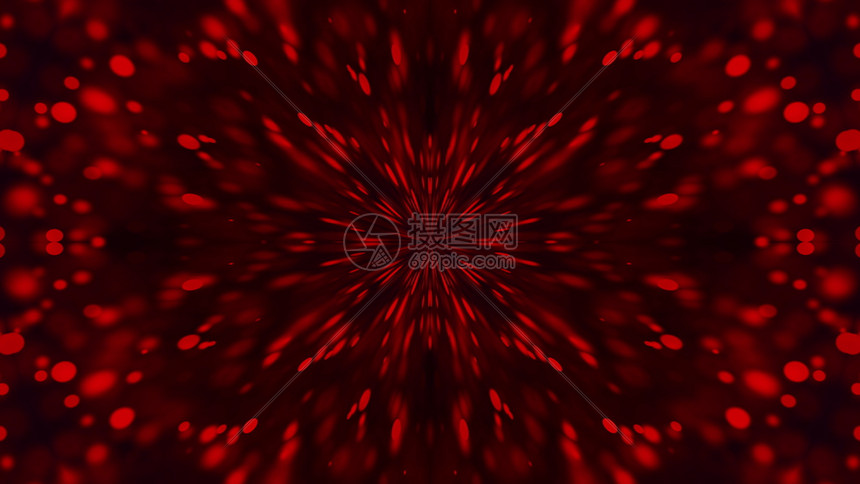 计算机生成了一个红色粒子的光束红色粒子从中心在暗底背景上飞行3d翻譯计算机生成了一个红粒子从中心在暗 底背景上飞行的光束3d转换高清图片下载 正版图片 摄图网