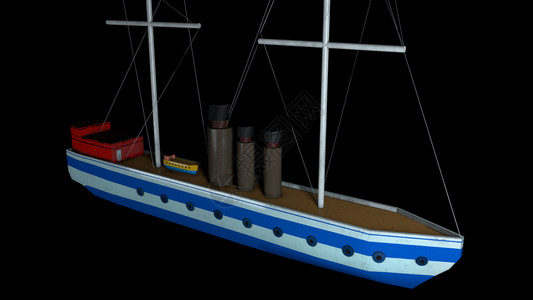 计算机生成了简单的船体布局没有黑色背景的帆高质量3D转换计算机生成了黑色背景的简单船体布局转换图片