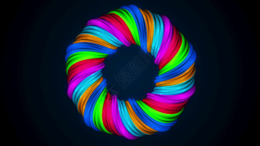 彩色扭曲形状计算机生成抽象催眠背景3D生成旋转线彩色扭曲形状计算机生成催眠背景背景图片