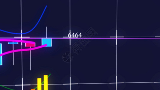 计算机生成了商业背景3D正在增长的股票市场投资交易的烛台图图片