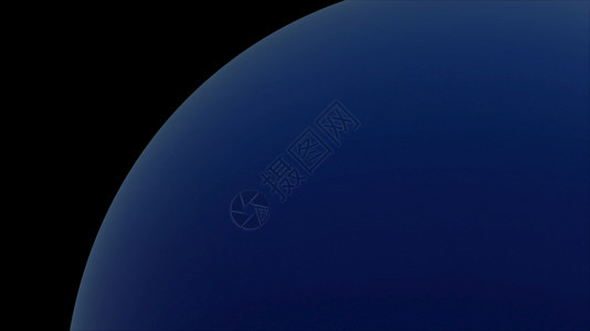 蓝行星海王在宇宙恒空间的旋转计算机生成3d实际背景的翻版本图像的元素由美国航天局展示行星海王在宇宙空间的旋转计算机生成现实背景的图片