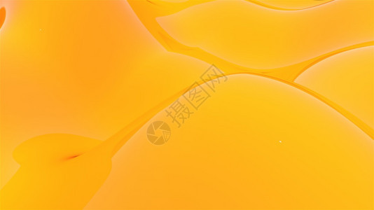 橙色卷状表面计算机生成优雅的金色背景3D翻写图片