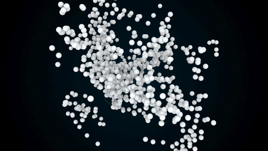 人脸扫描模型三维球体的混沌聚散三维渲染计算机生成的抽象背景空间中