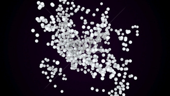 球体的混沌聚散三维渲染计算机生成的抽象背景空间中有许多小的圆形粒子球体的混沌聚散三维渲染计算机生成的抽象背景空间中的小圆形粒子图片