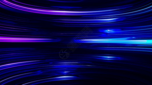 水平液相线在光滑的弯曲中闪烁抽象计算机生成背景3d翻接图片