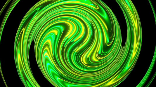 计算机以抽象螺旋生成背景3D循环合并亮色线计算机生成抽象扭曲背景图片