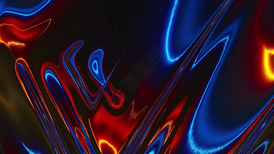 流体背景的变化生成计算机抽象线形3D映射移位在液体背景上的变化生成计算机图片