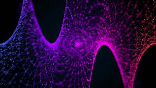 计算机从流动粒子中生成螺旋有机形态3D气优美背景计算机从流动粒子中生成螺旋有机形状气态优美背景图片