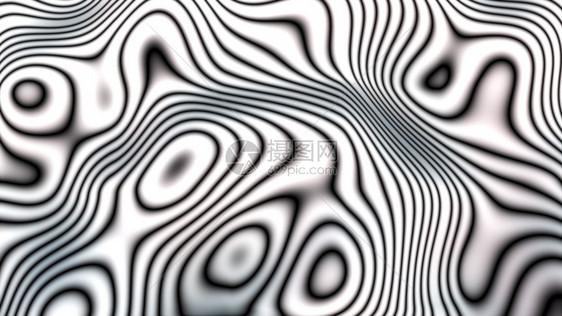 3d代表抽象背景计算机生成了黑白运动和条纹的卷状景观代表抽象背景的3d代表黑白运动和条纹的卷状景观计算机生成了黑白条纹的卷状景观图片