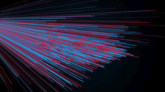 计算机生成的细随线和点流3d生成的细随机线和粒子流生成的细随机线和点流生成的光线背景设计图片