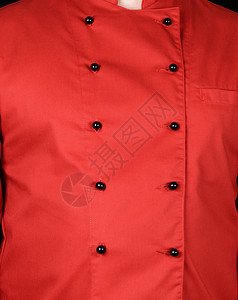整边厨师的红色制服碎片上面有黑色按钮整边图片