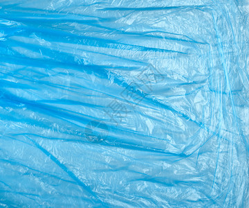 圆状蓝色聚乙烯全框架垃圾袋的质图片