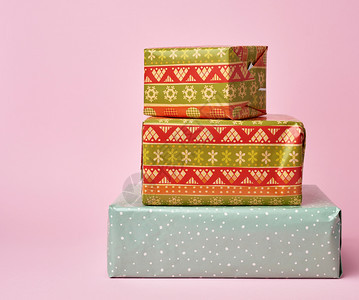 彩色纸包装礼品盒漂亮的装礼物任何用途的设计都很棒图片