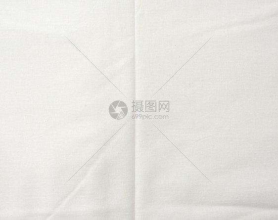 白棉织物折叠全布缝衣和床铺纺织关闭图片