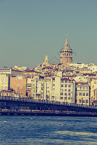 伊斯坦布尔历史性的建筑加拉塔台图片
