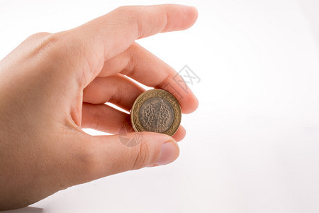 土耳其手头的货币硬图片
