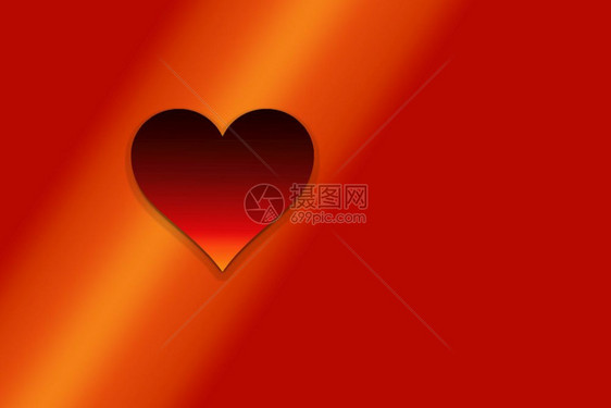 以红心形状为爱概念的情人节色彩多的背景图片