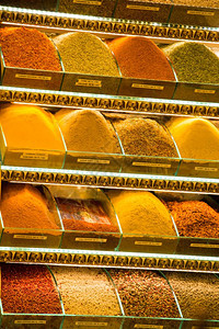 在Spice市场的各种香料图片