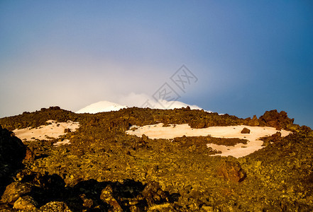 雪山景观山上有雪山地景观雪山景观山上有雪洛杉矶山图片