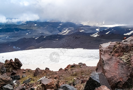 雪山景观山上有雪山地景观雪山景观山上有雪洛杉矶山图片