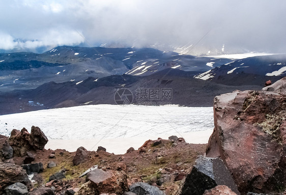 雪山景观山上有雪山地景观雪山景观山上有雪洛杉矶山图片