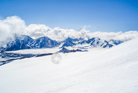 雪山景观山上有雪山地景观雪山景观山上有雪洛杉矶山图片