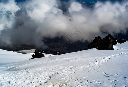 雪山景观山上有雪山地景观雪山景观山上有雪洛杉矶山图片