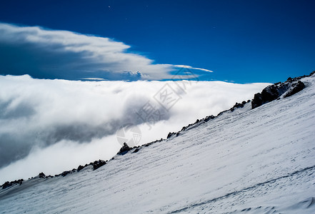 雪山景观山上有雪山地景观雪山景观山上有雪洛杉矶山图片