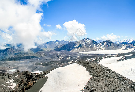 雪山景观山上有雪山地景观雪山景观山上有雪洛杉矶山图片