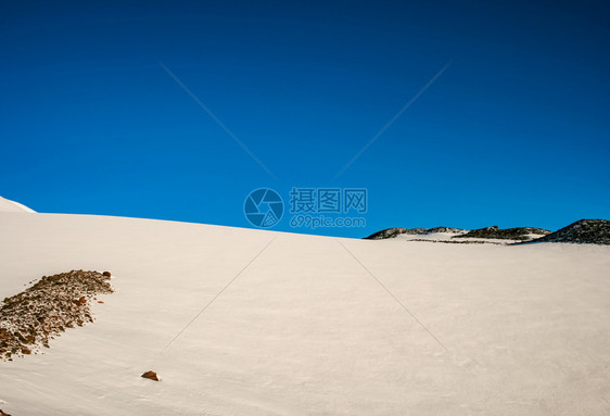 雪山景观山上有雪山地景观雪山景观山上有雪洛杉矶山图片