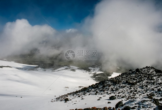 雪山景观山上有雪山地景观雪山景观山上有雪洛杉矶山图片