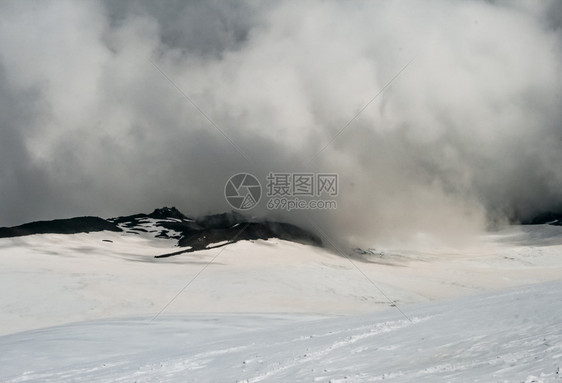 雪山景观山上有雪山地景观雪山景观山上有雪洛杉矶山图片