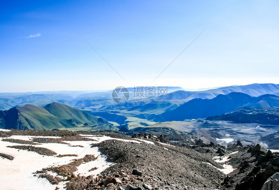 雪山景观山上有雪山地景观雪山景观山上有雪洛杉矶山图片