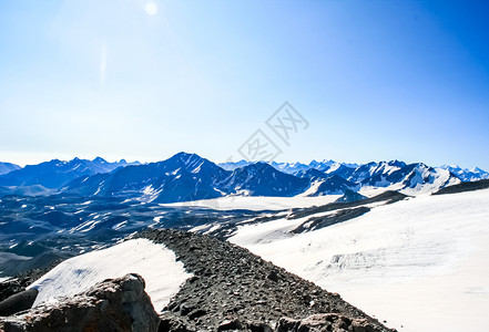 雪山景观山上有雪山地景观雪山景观山上有雪洛杉矶山图片