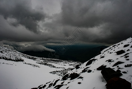 雪山景观山上有雪山地景观雪山景观山上有雪洛杉矶山图片