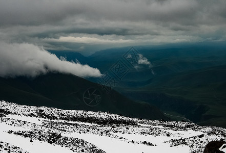 雪山景观山上有雪山地景观雪山景观山上有雪洛杉矶山图片