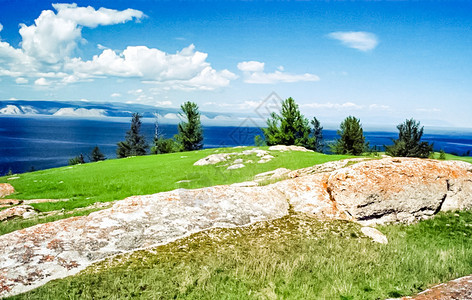 Baikal自然Baikal湖海岸景观Baikal湖自然Baikal湖海岸景观图片