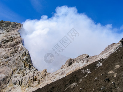 堪察卡的自然质堪察卡半岛的景观和光辉象堪察卡的观山脉和堪察卡火图片