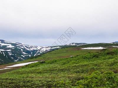 堪察卡的自然质堪察卡半岛的景观和光辉象堪察卡的观山脉和堪察卡火图片