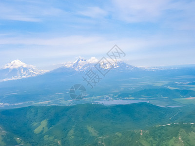 堪察卡的自然质堪察卡半岛的景观和光辉象堪察卡的观山脉和堪察卡火图片