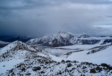 雪山景观山上有雪山地景观雪山景观山上有雪洛杉矶山图片