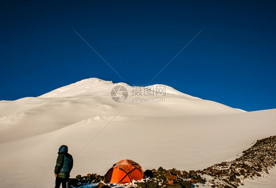 雪山景观山上有雪山地景观雪山景观山上有雪洛杉矶山图片