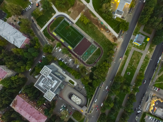 莫斯科市的顶端景色城市的建筑道路和其他基础设施从上面看城市景色从上面看城市景色图片