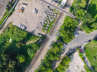 莫斯科市的顶端景色城市的建筑道路和其他基础设施从上面看城市景色从上面看城市景色图片