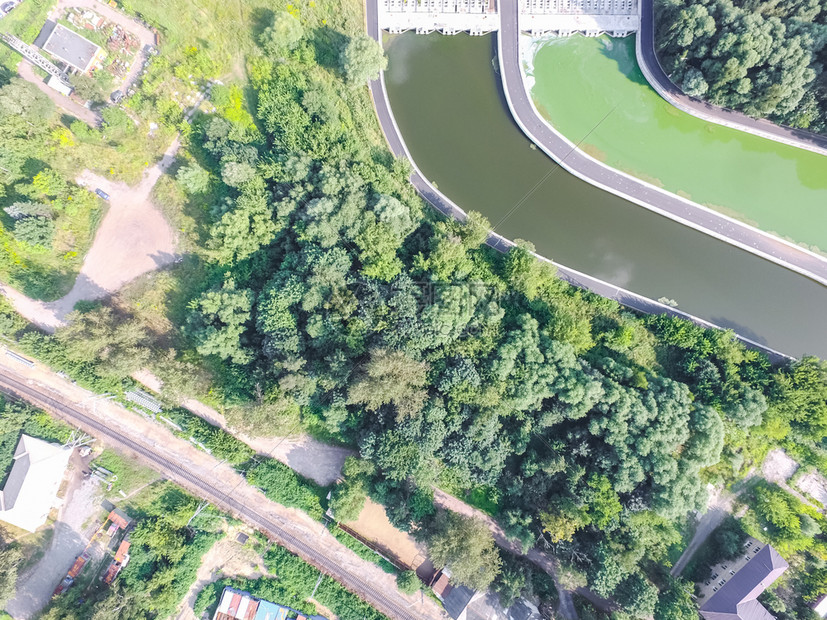 莫斯科市的顶端景色城市的建筑道路和其他基础设施从上面看城市景色从上面看城市景色图片